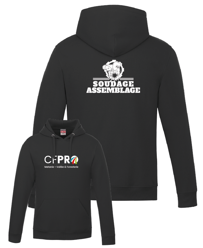 CFPRO - L00550 Molleton à capuchon 'Vault' - SE. S15373-2 (AVG) - DTF. DTF-1083 (DOS)