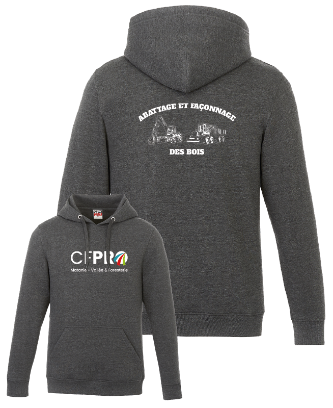 CFPRO - L00550 Molleton à capuchon 'Vault' - SE. S15373-2 (AVG) - DTF. DTF-1085 (DOS)