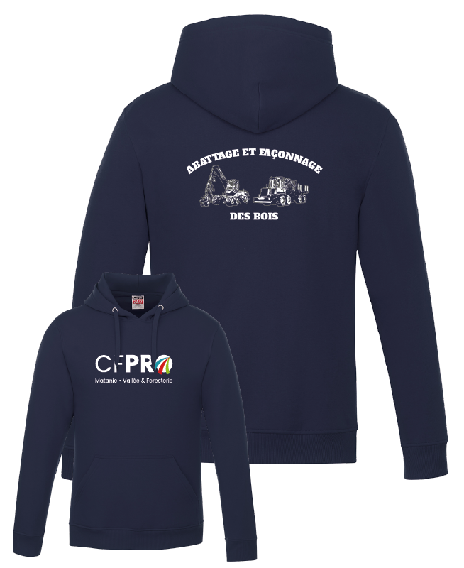 CFPRO - L00550 Molleton à capuchon 'Vault' - SE. S15373-2 (AVG) - DTF. DTF-1085 (DOS)