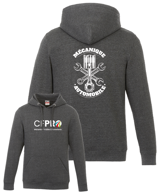 CFPRO - L00550 Molleton à capuchon 'Vault' - SE. S15373-2 (AVG) - DTF. DTF-1086 (DOS)