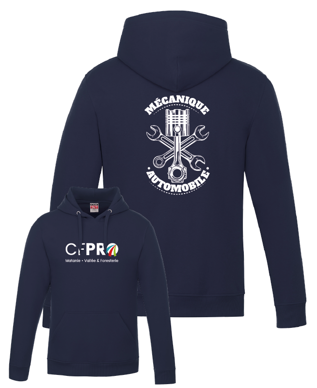 CFPRO - L00550 Molleton à capuchon 'Vault' - SE. S15373-2 (AVG) - DTF. DTF-1086 (DOS)