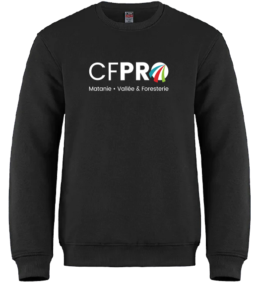 CFPRO - L00540 Molleton à col rond unisexe - SE. S15273 (AV) + DTF. DTF-1076 (DOS)