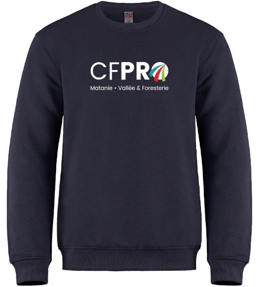 CFPRO - L00540 Molleton à col rond unisexe - SE. S15273 (AV) + DTF. DTF-1080 (DOS)