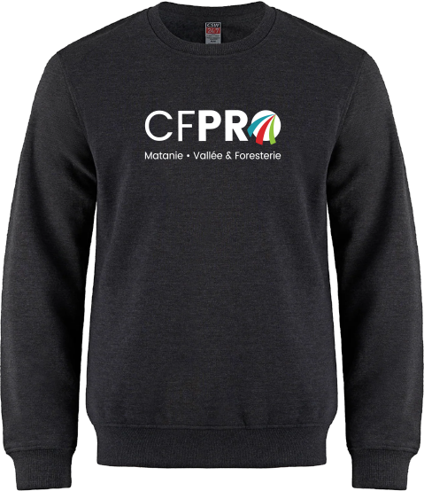 CFPRO - L00540 Molleton à col rond unisexe - SE. S15273 (AV) + DTF. DTF-1086 (DOS)