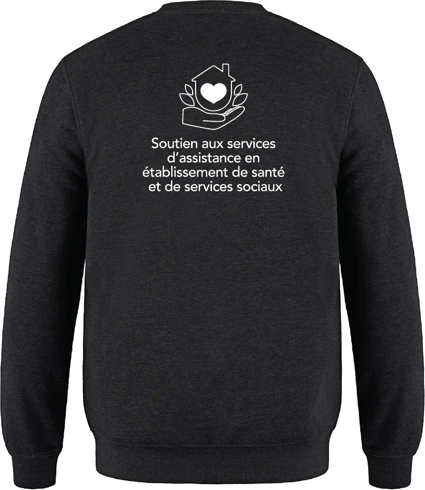 CFPRO - L00540 Molleton à col rond unisexe - SE. S15273 (AV) + DTF. DTF-1077 (DOS)