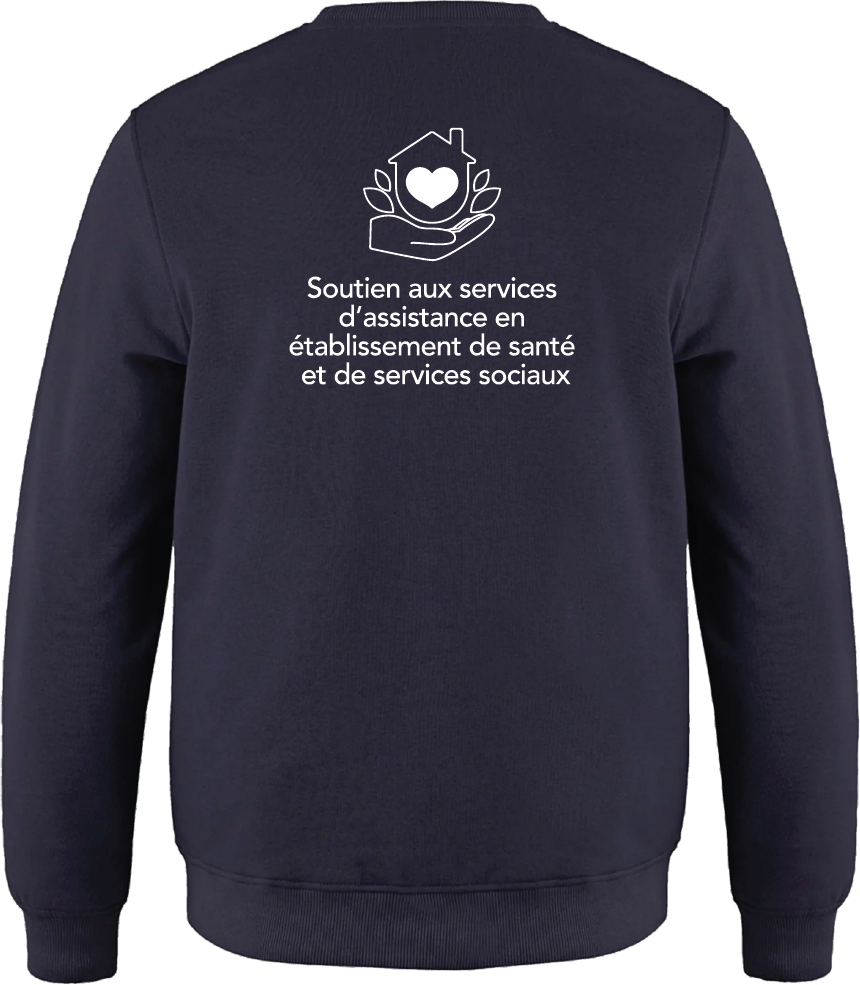 CFPRO - L00540 Molleton à col rond unisexe - SE. S15273 (AV) + DTF. DTF-1077 (DOS)