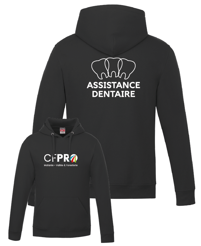 CFPRO - L00550 Molleton à capuchon 'Vault' - SE. S15273 (AV) - DTF. DTF-1078 (DOS)