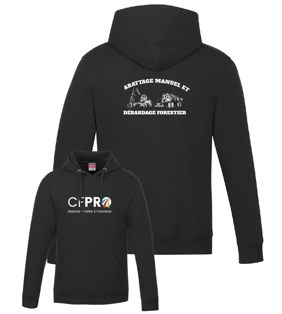 CFPRO - L00550 Molleton à capuchon 'Vault' - SE. S15273 (AV) - DTF. DTF-1266 (DOS)