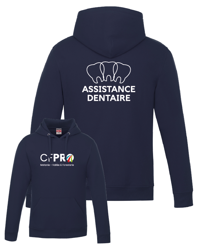 CFPRO - L00550 Molleton à capuchon 'Vault' - SE. S15273 (AV) - DTF. DTF-1078 (DOS)