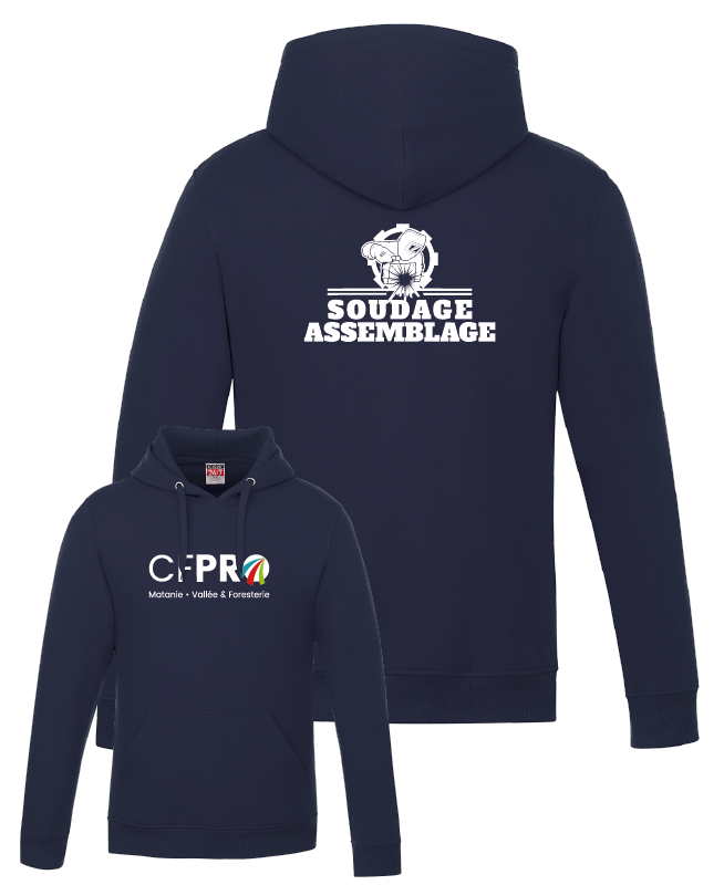 CFPRO - L00550 Molleton à capuchon 'Vault' - SE. S15273 (AV) - DTF. DTF-1083 (DOS)