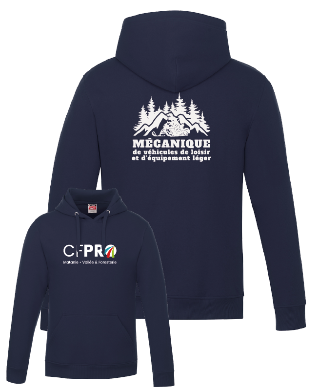 CFPRO - L00550 Molleton à capuchon 'Vault' - SE. S15273 (AV) - DTF. DTF-1084 (DOS)