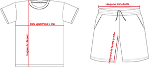 Charte de grandeur 5000 (XS à 5 XL)
